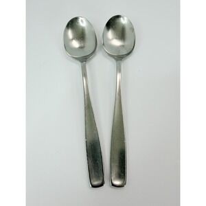 WMF LINE Teaspoons (Set of 2) Stainless Germany Triangle Mark 6 1/4"